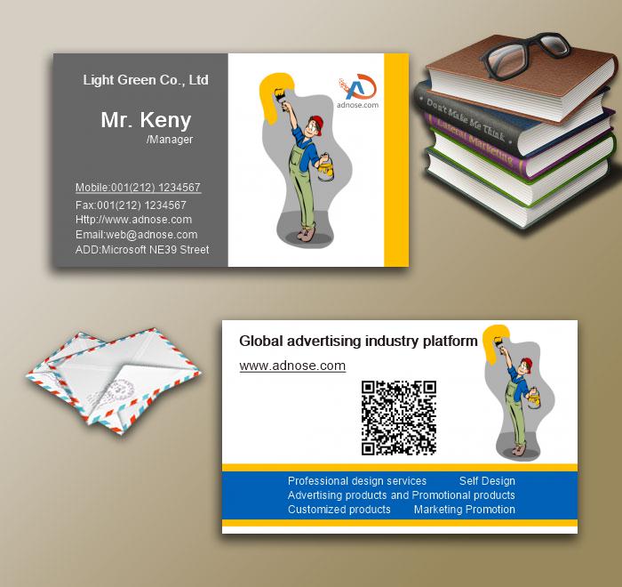 Painting worker business card3