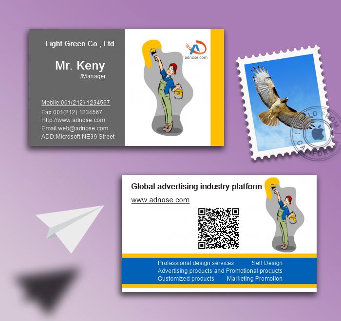 Painting worker business card2