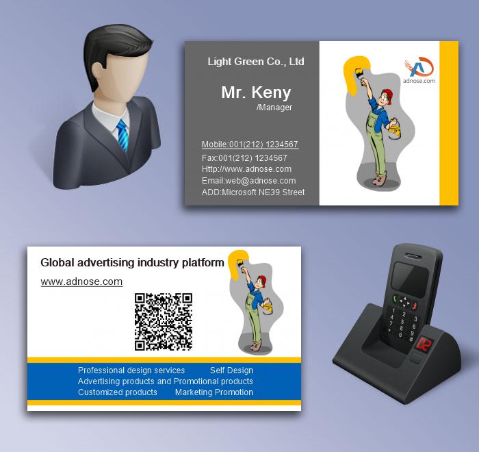 Painting worker business card5