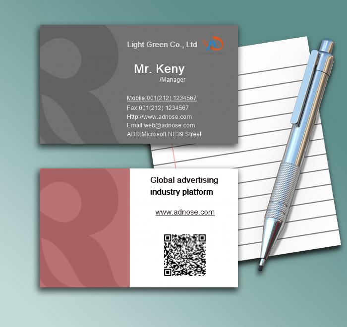 Black simple name card1