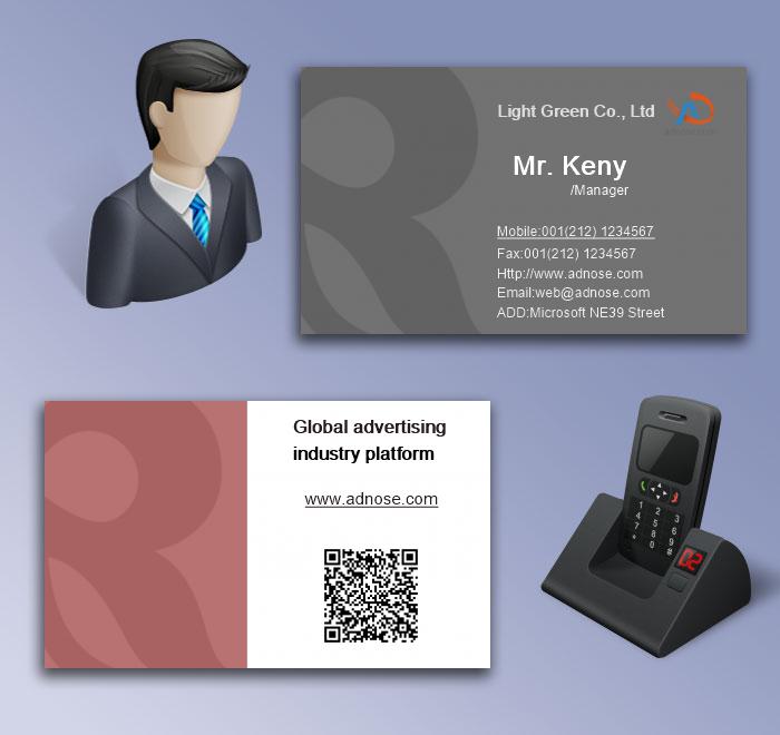 Black simple name card5