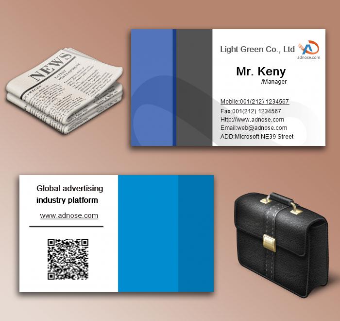 Blue stripe business cards6