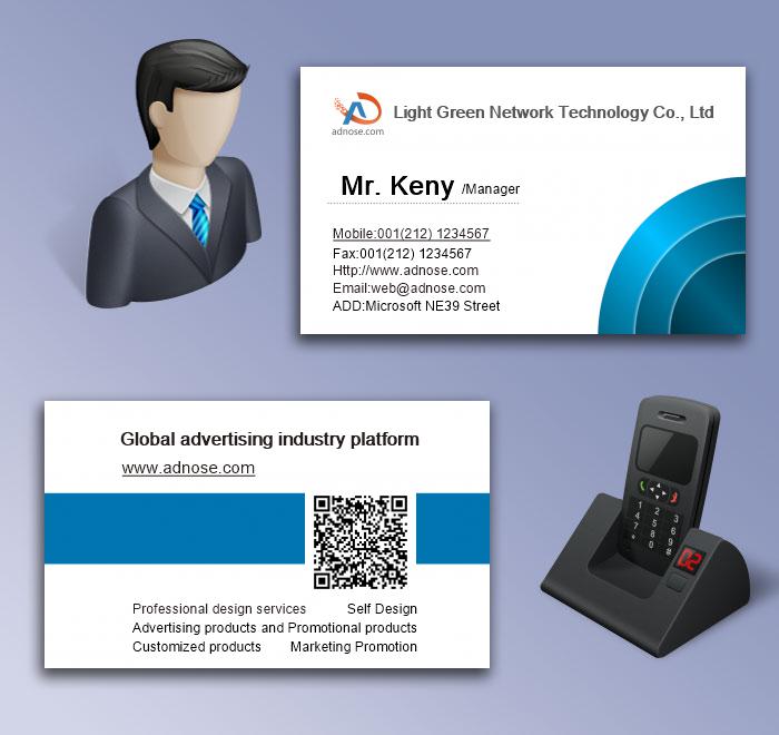 Blue co<em></em>ncentric ring card5