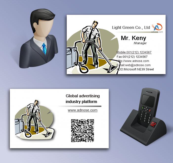 Office cleaning business card5