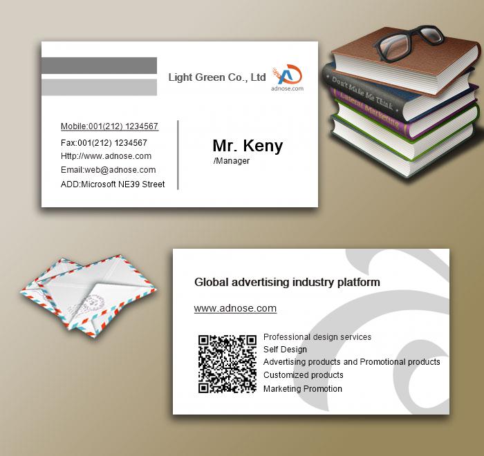 Gray white line card3