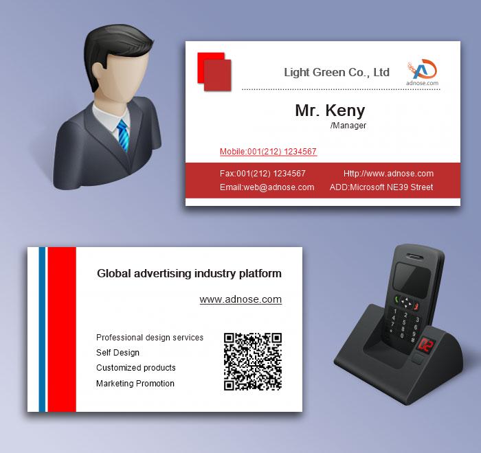 Red co<em></em>ntracted name card5