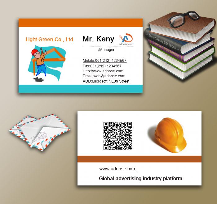 Co<em></em>nstruction workers business card3