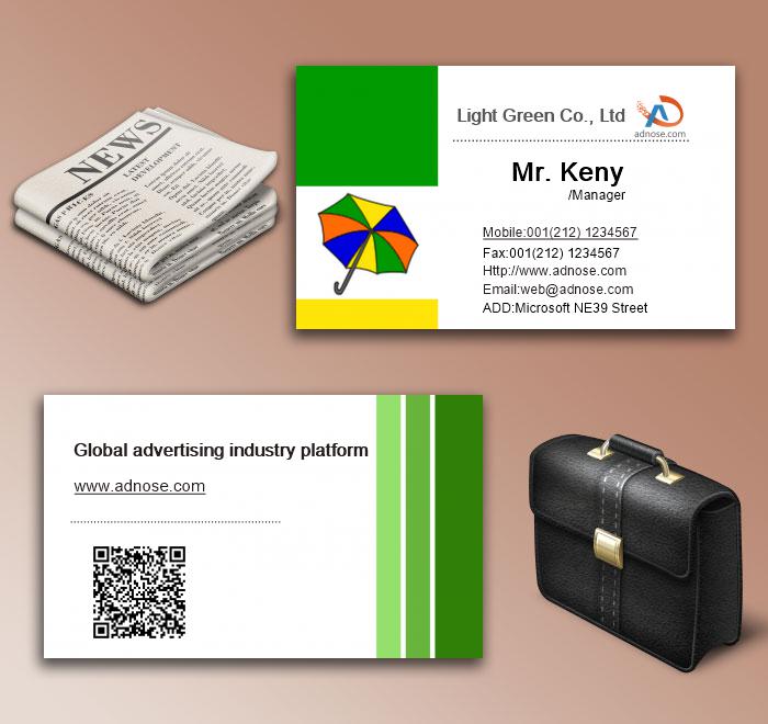 Green edge business cards6