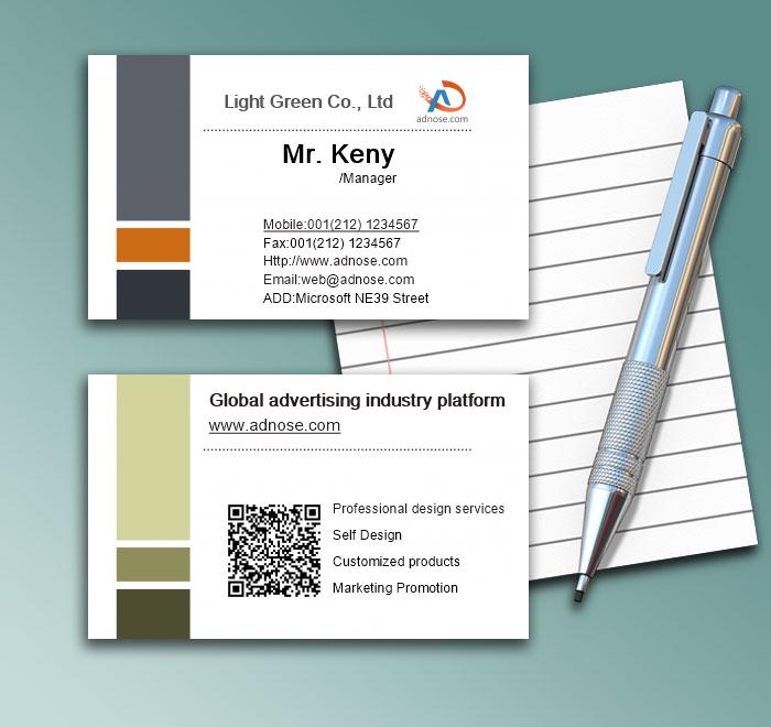 Gray simple business card1