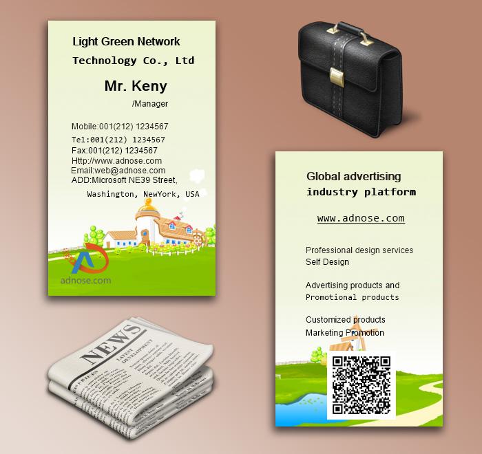 Cartoon Green Castle enviro<em></em>nmental protection business card5