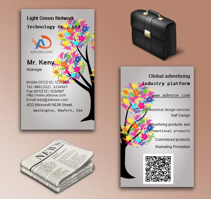 Color tree decorating enviro<em></em>nment business card5