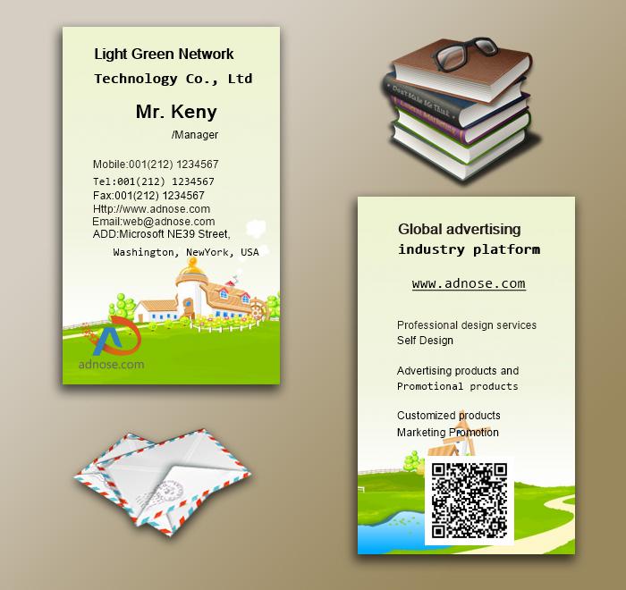 Cartoon Green Castle enviro<em></em>nmental protection business card6