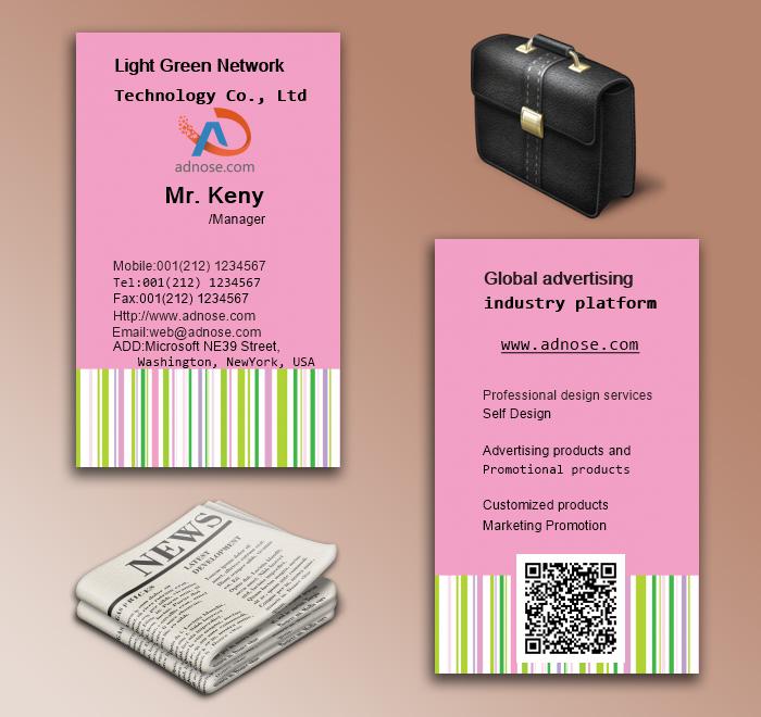 Refreshing type of colorful lines of business cards5