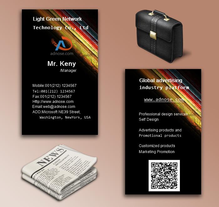 Color card fabric fantasy effect business card 5