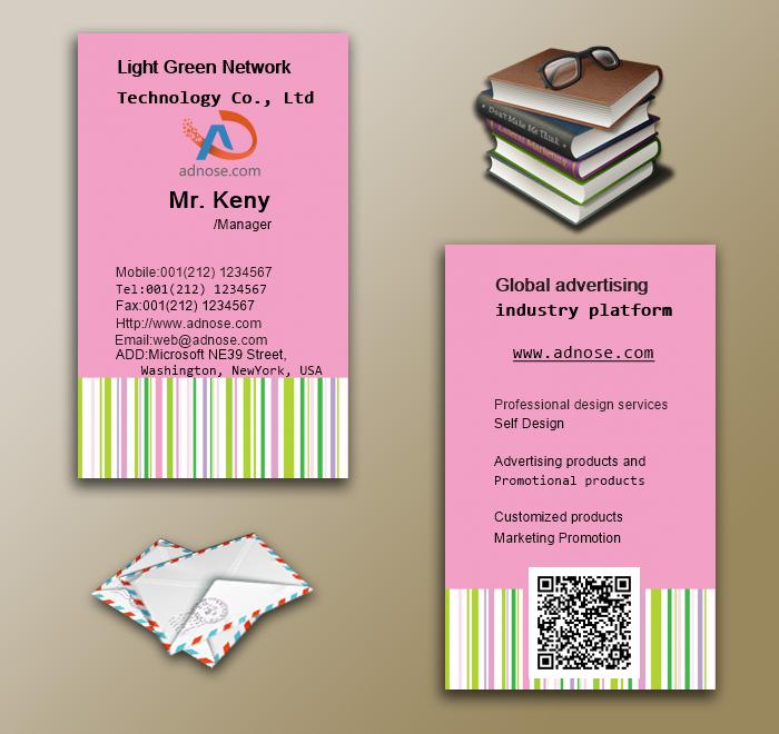 Refreshing type of colorful lines of business cards6