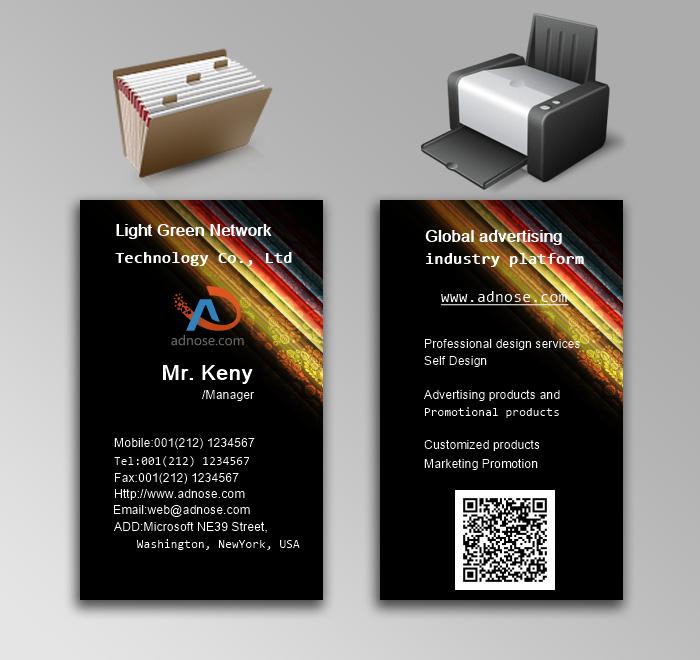 Color card fabric fantasy effect business card 3