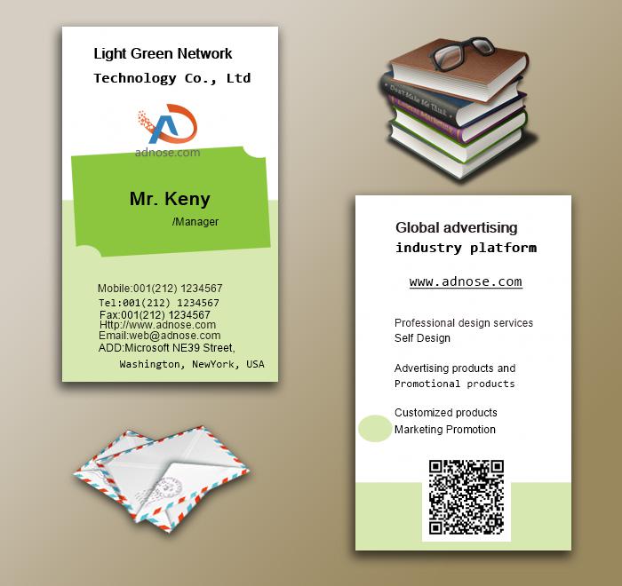 Green small fresh business card6