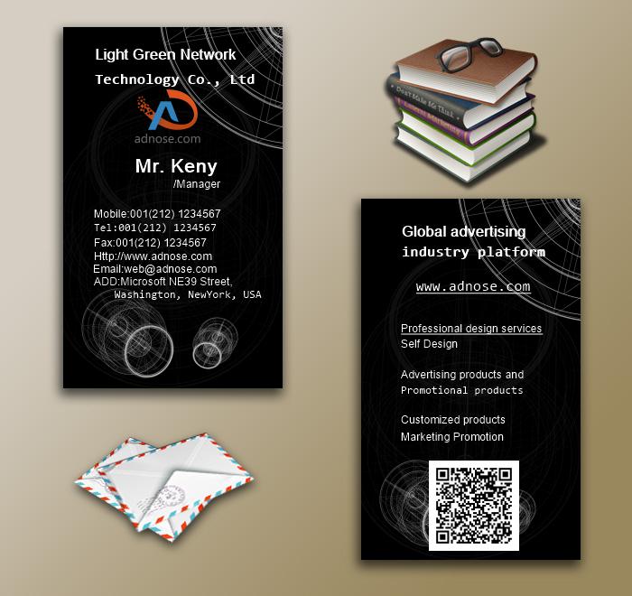 Creative black geometric graphics business card6