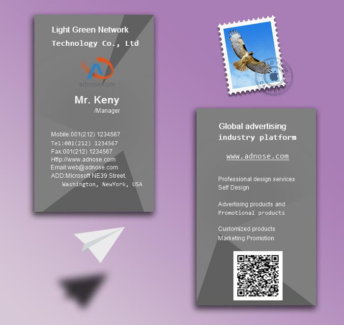 Gray three-dimensio<em></em>nal business card2