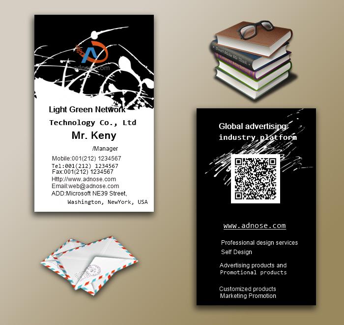 Abstract creative black and white business card6